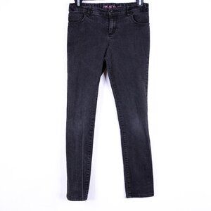 Place Girl's Size 12 Black Super Skinny Jeans w/ Adjustable Elastic Waistband